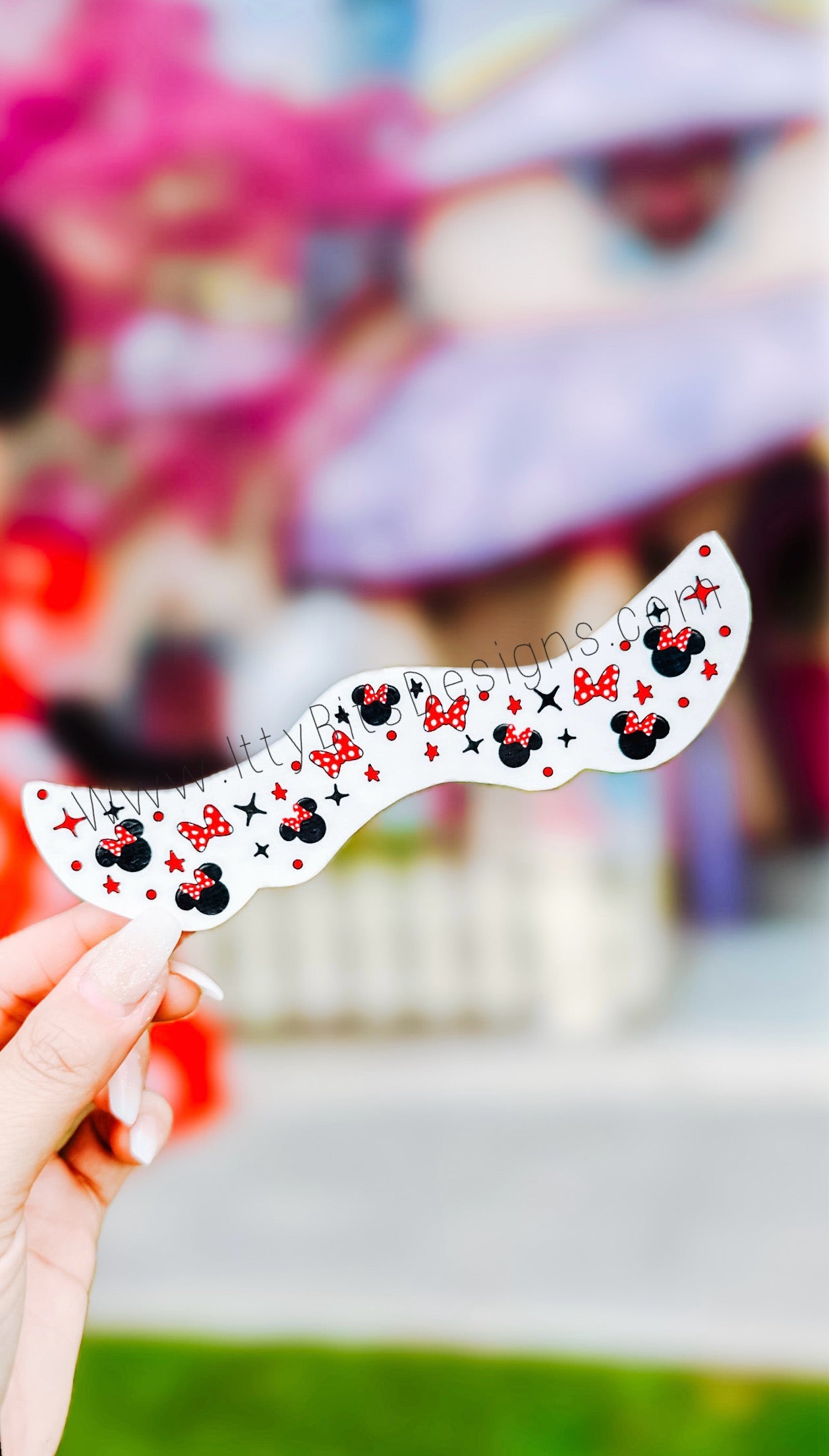 Red Miss Mouse Park Bound Freckle Temporary Tattoos