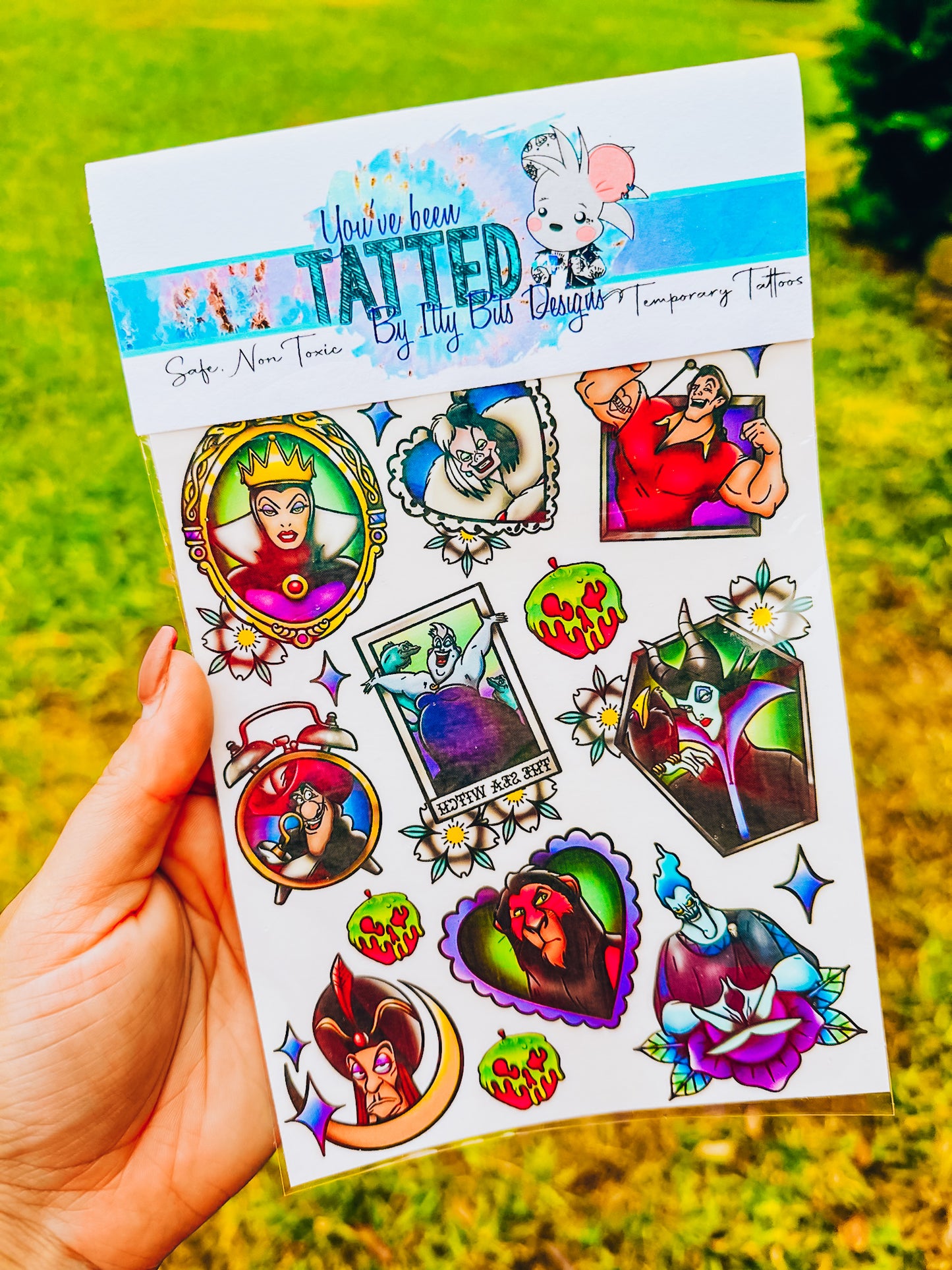 Classic Villains Tattoo Set