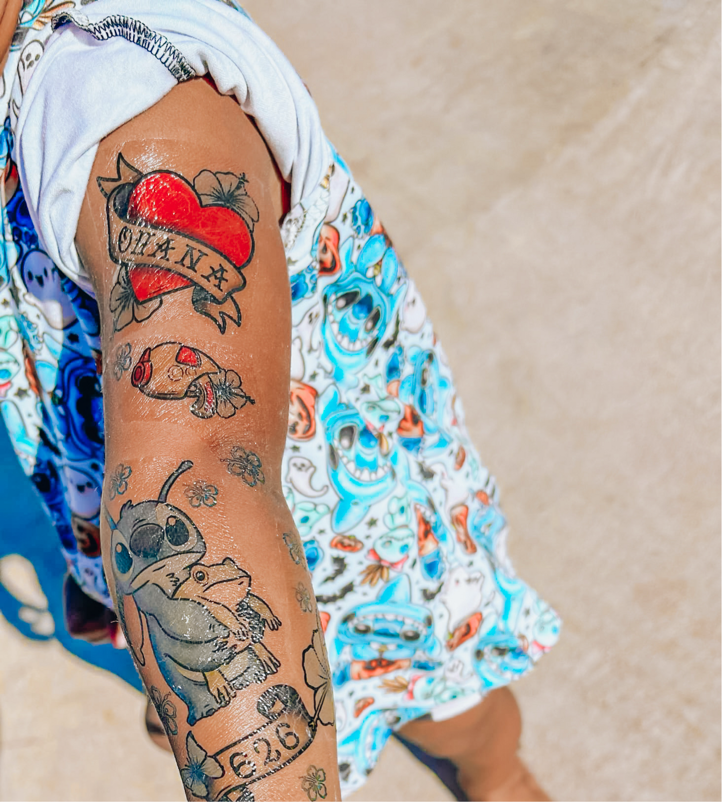 Ohana Means Family Tattoo Set