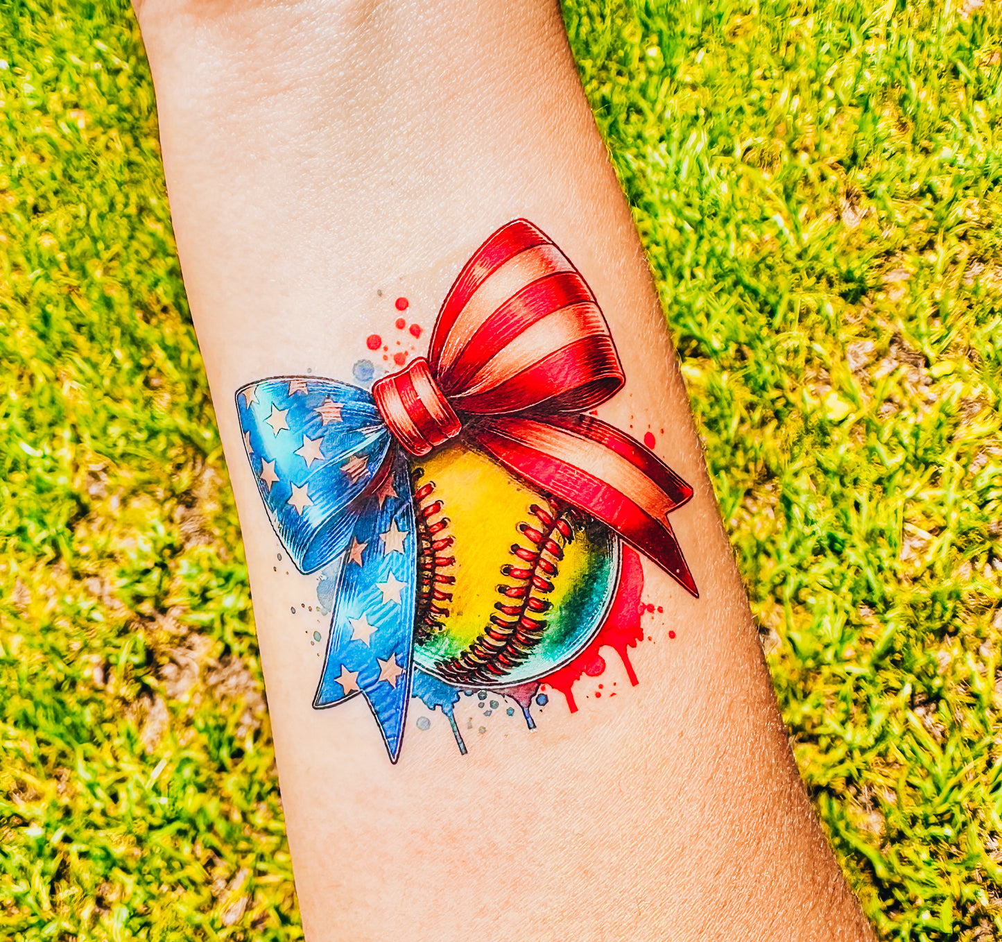 July 4th Softball Tattoos