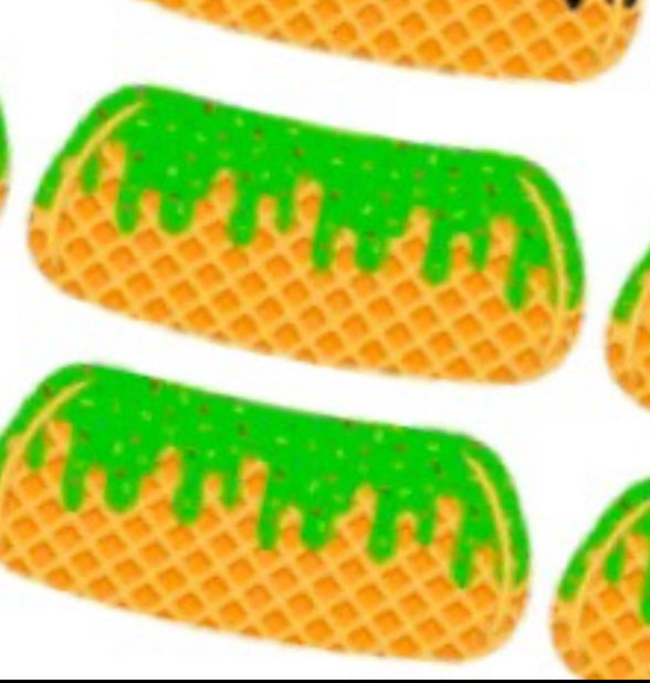 Ice Cream Drip Eyeblack Tattoos - Sheet of 24 Sets