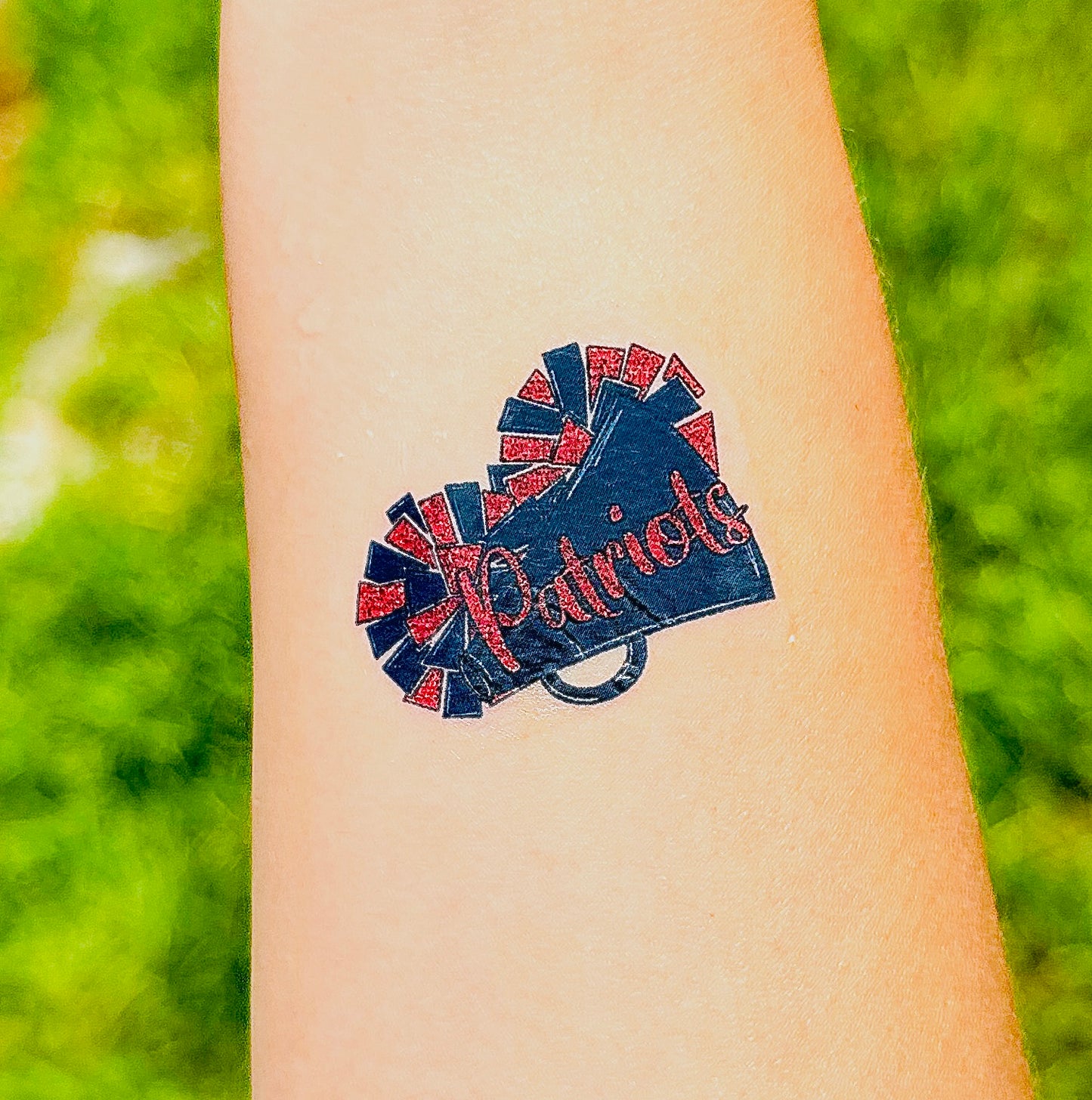 Custom Cheer Megaphone Tattoos - Sheet of 35 Tattoos