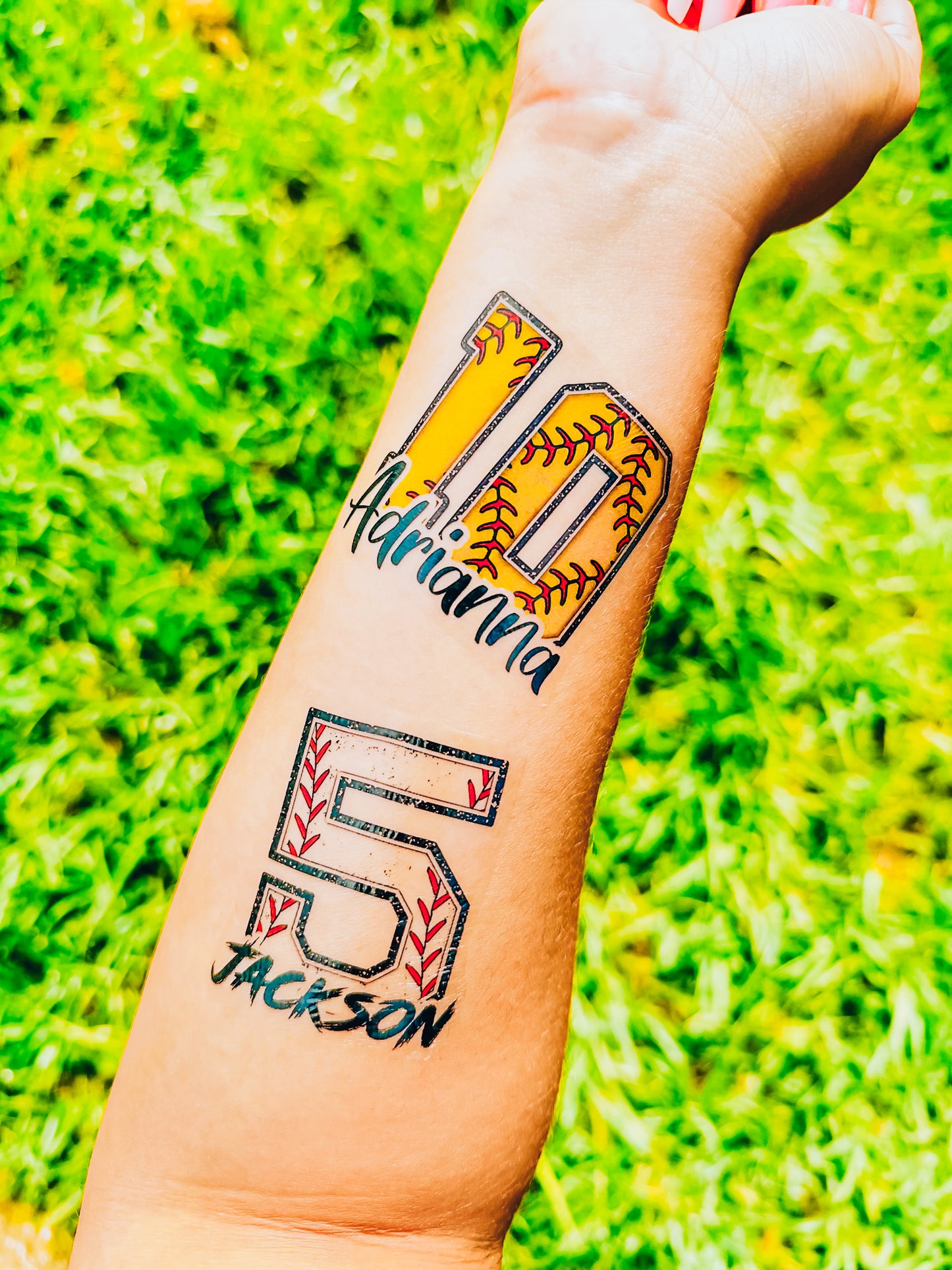 Personalized Number Tattoos - Sheet of 12