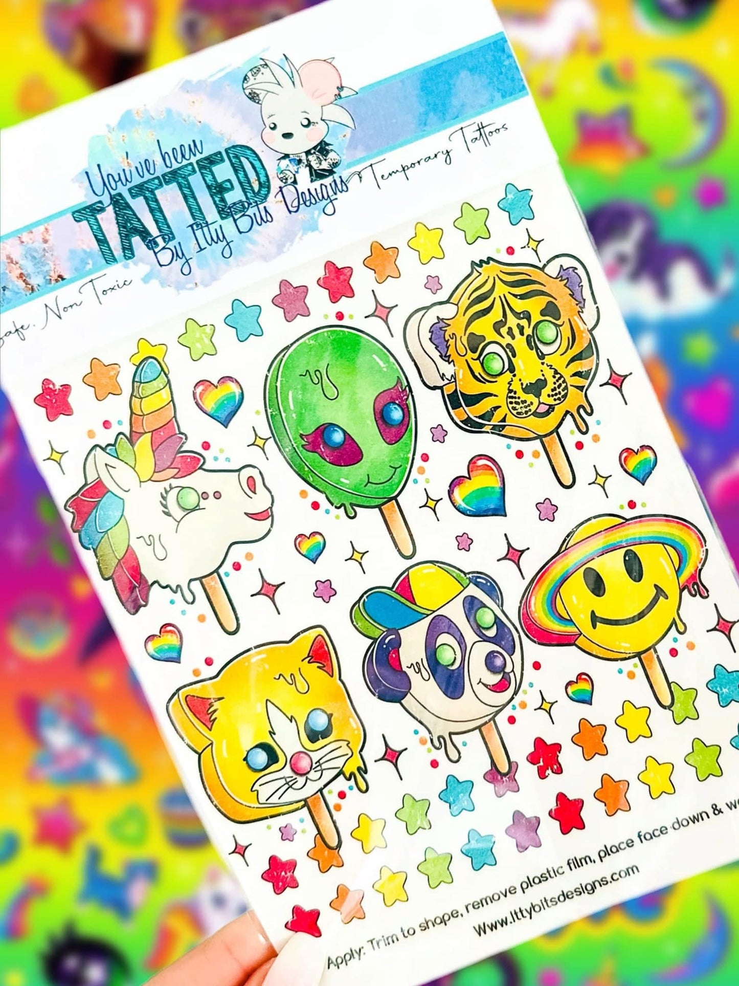 90s Girl Pops Tattoo Set