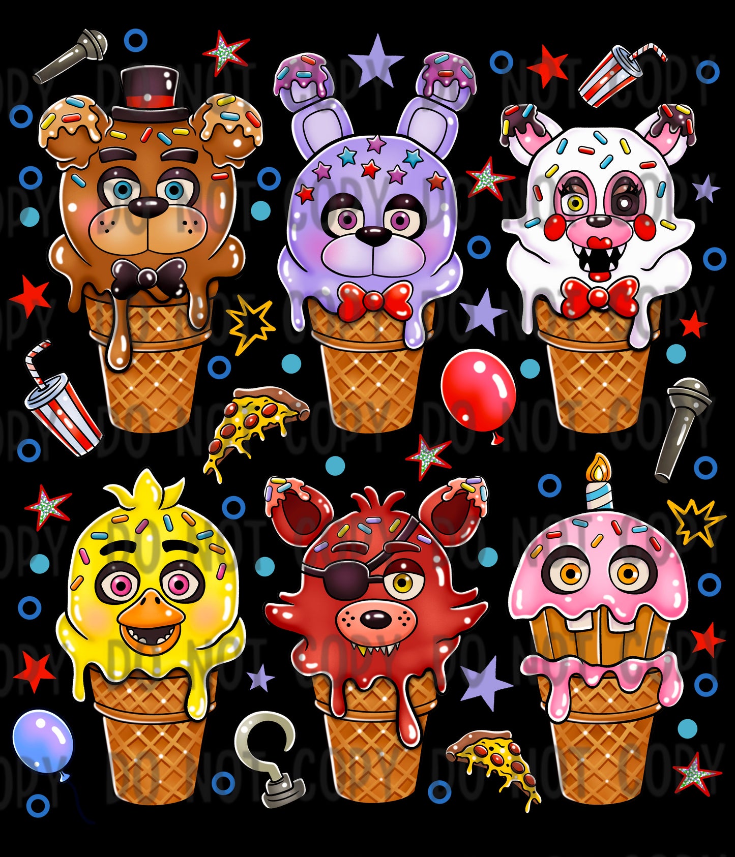Five Nights Tatz Tattoo Set