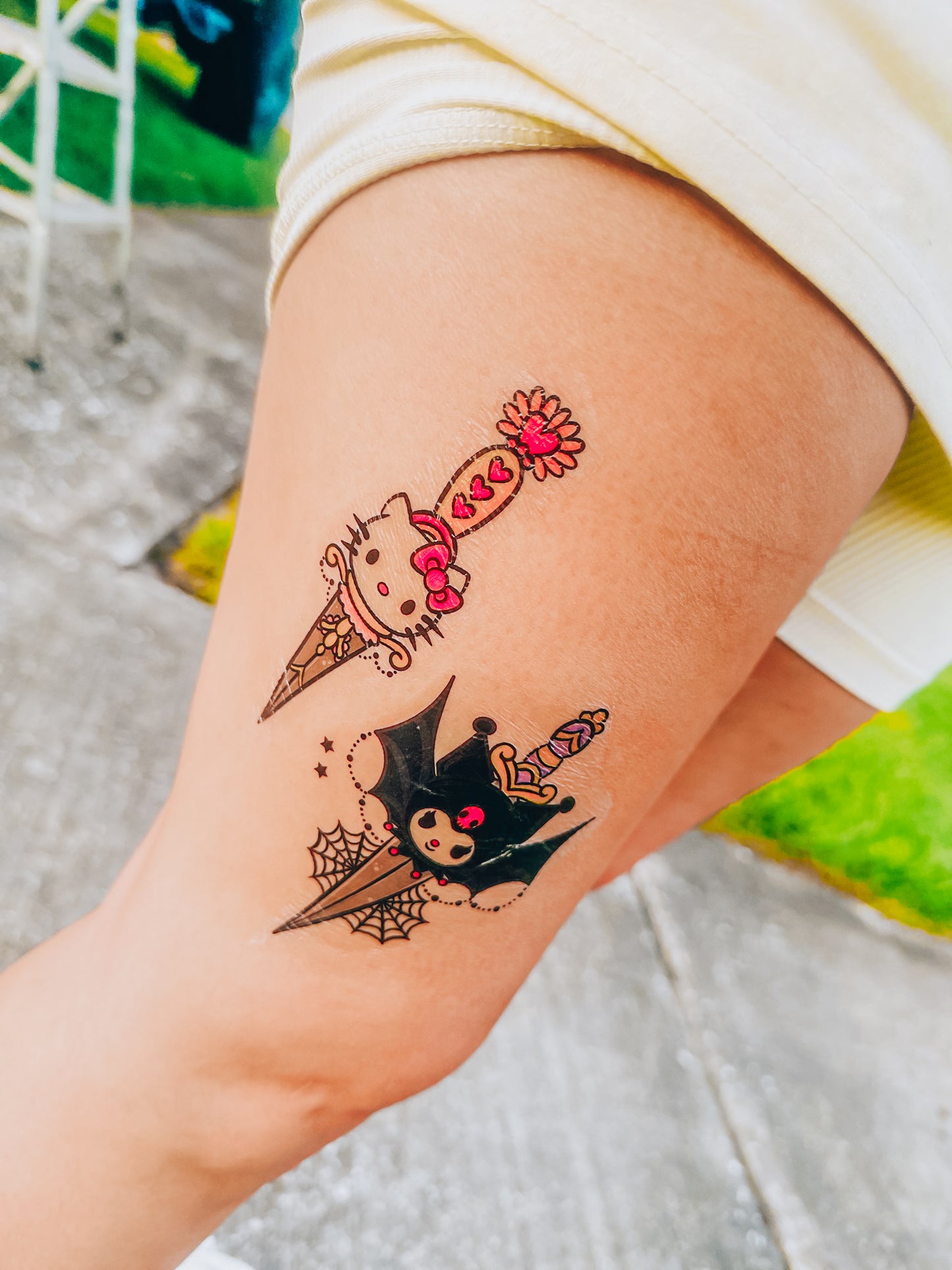 Kitty Daggers Tattoo Set