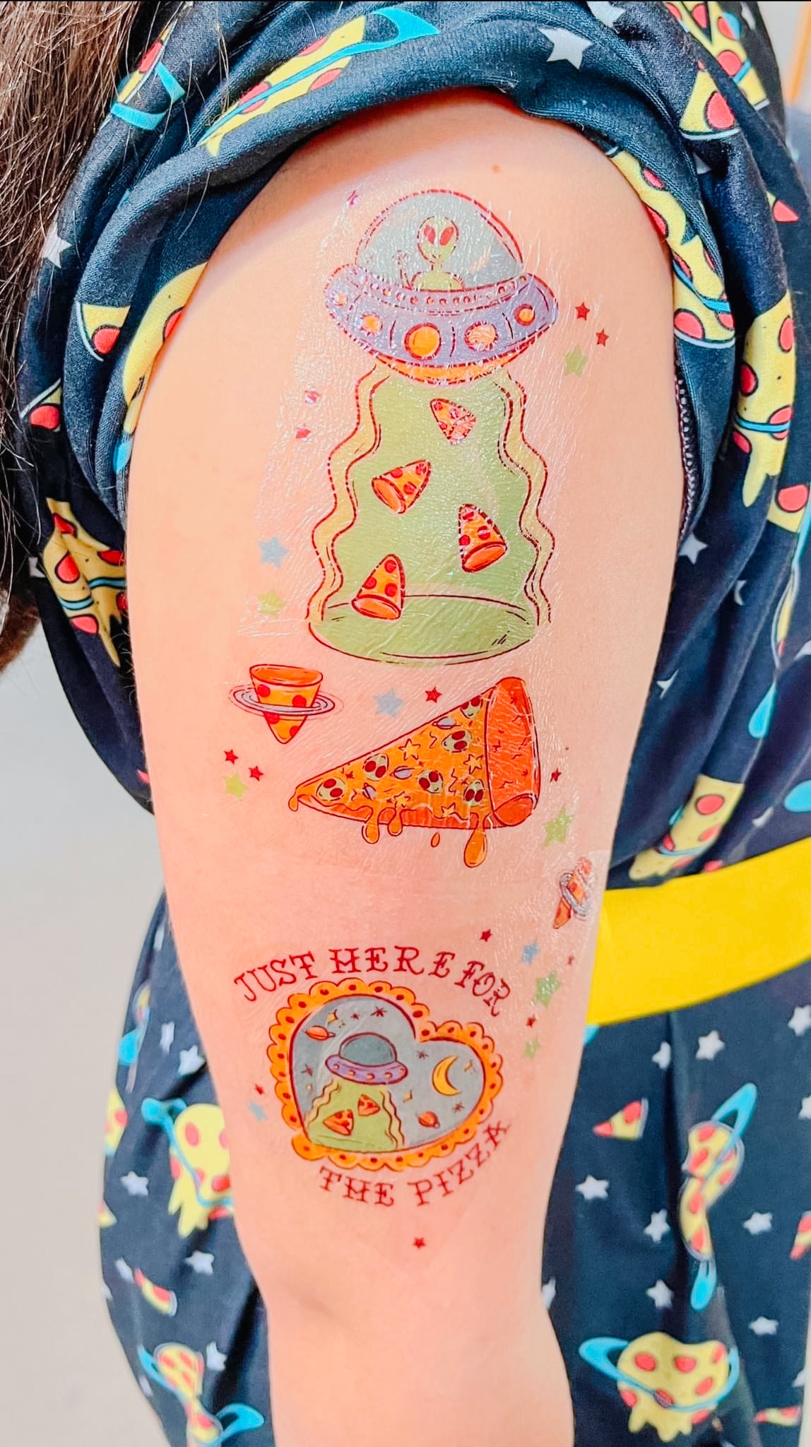 Galactic Pizza PixelPack Tattoo Set