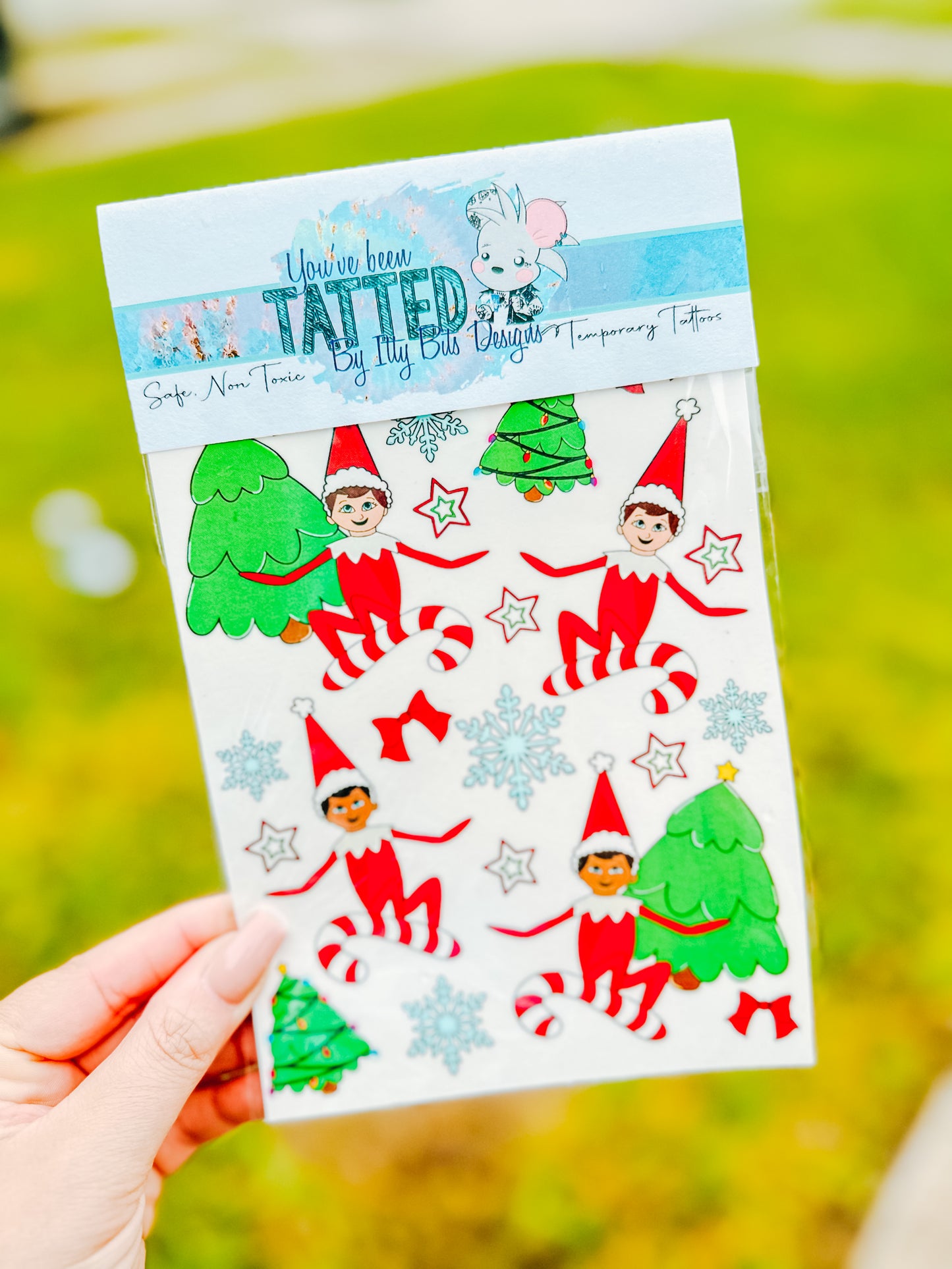 Santas Helper Elf Christmas Tattoo Pack