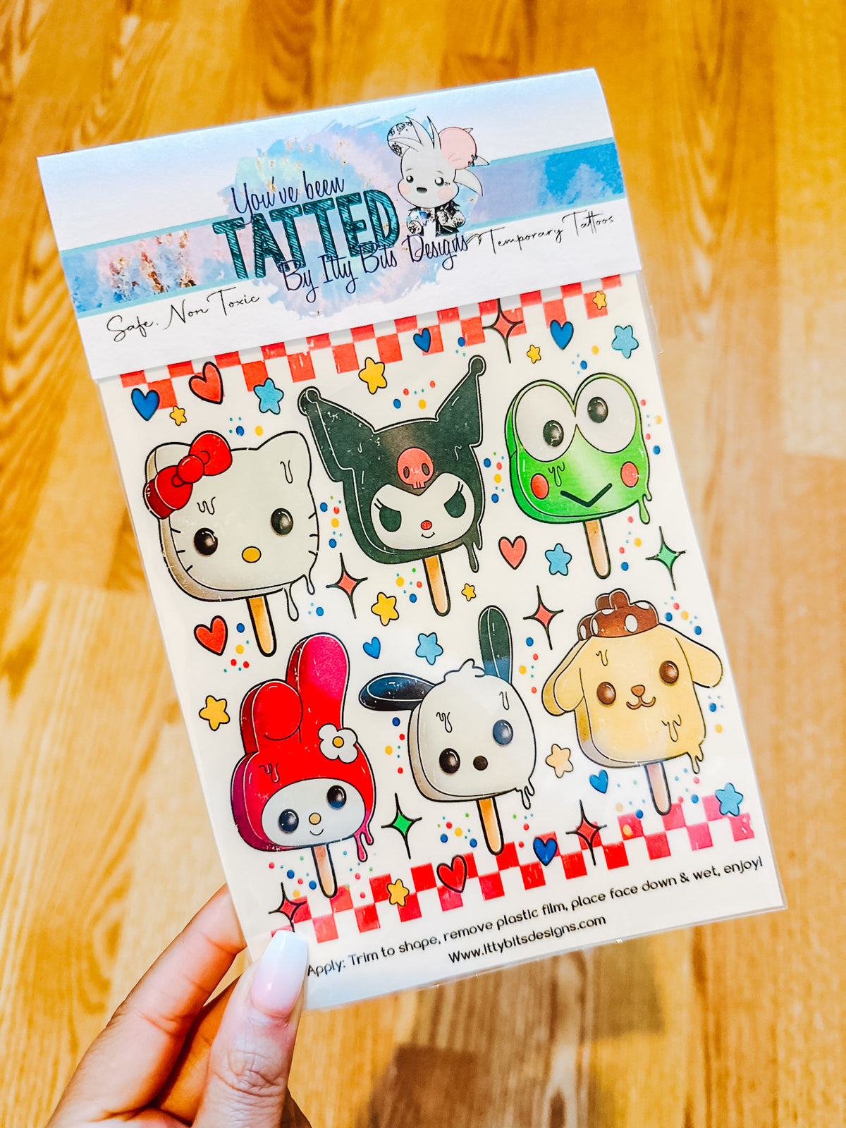 Kitty & Friends Pops Tattoo Set