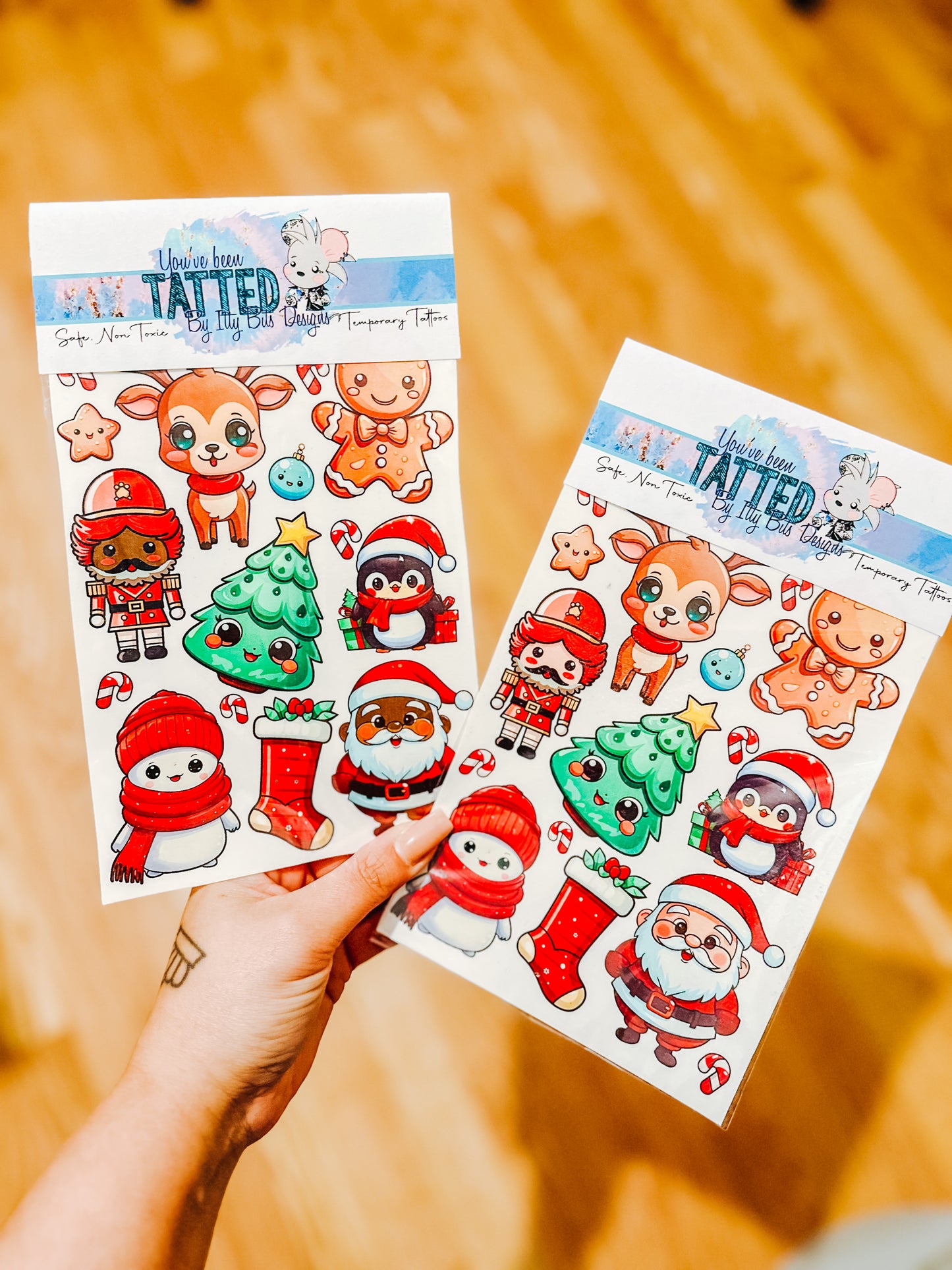 Cute Christmas Tattoo Pack