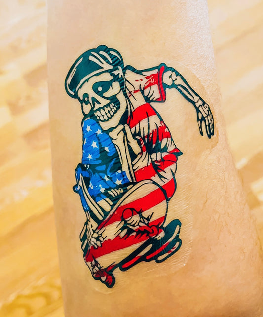 American Skellie Half Sleeve tattoo