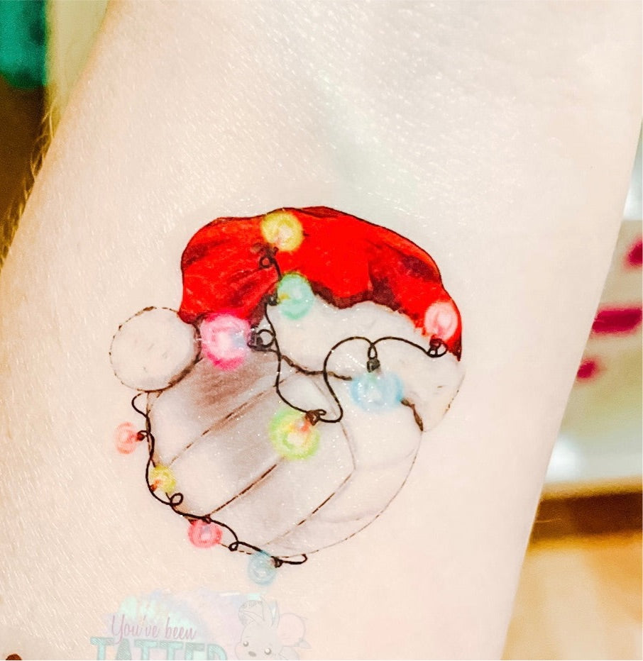 Santa Volleyballs Tattoos - Sheet of 35