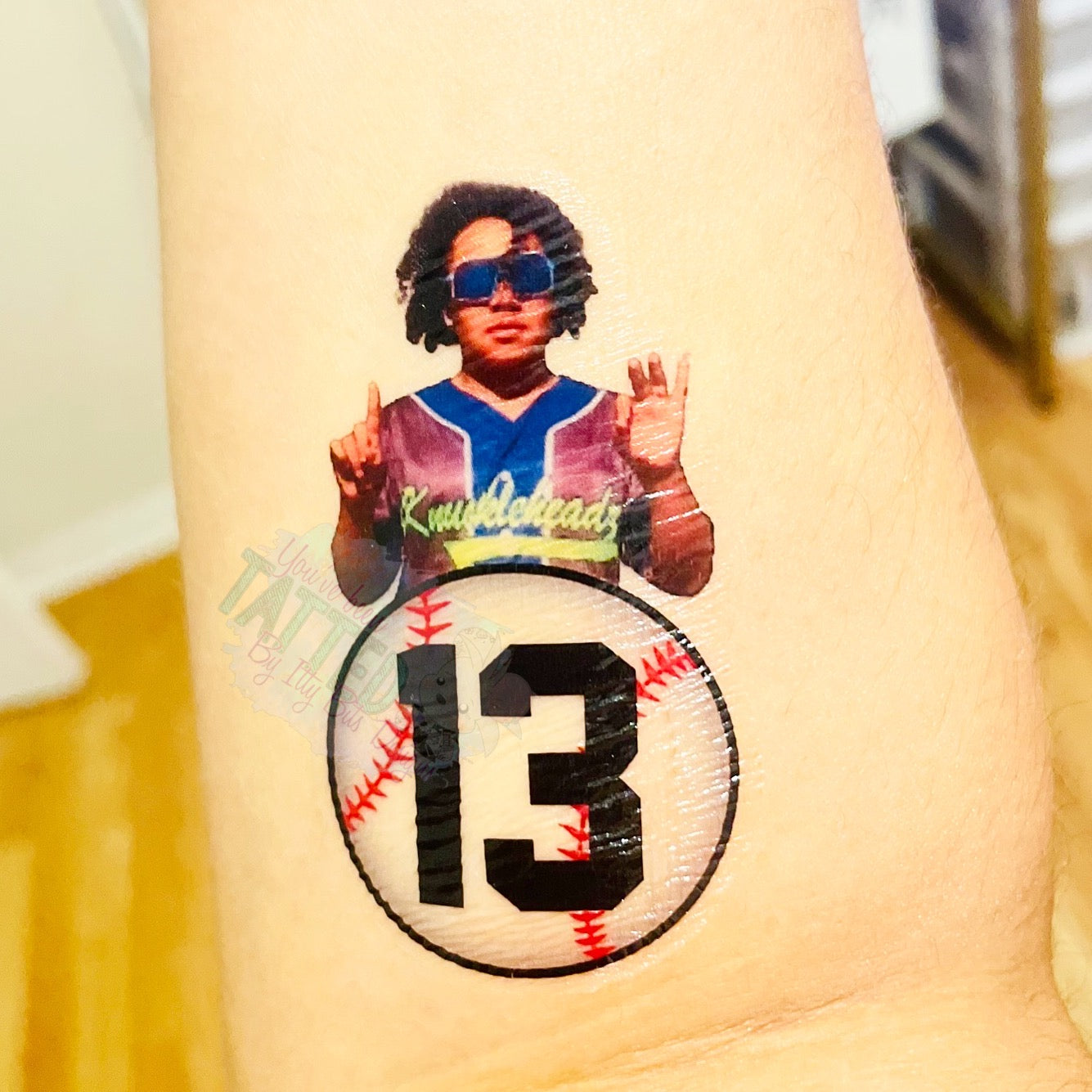Sports Ball PHOTO Temporary Tattoo