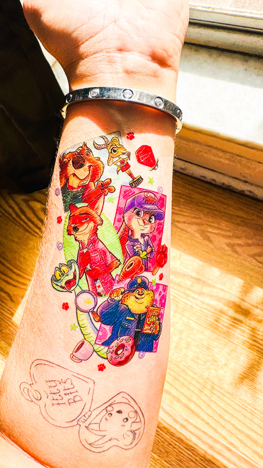 Zootopia Half Sleeve tattoo