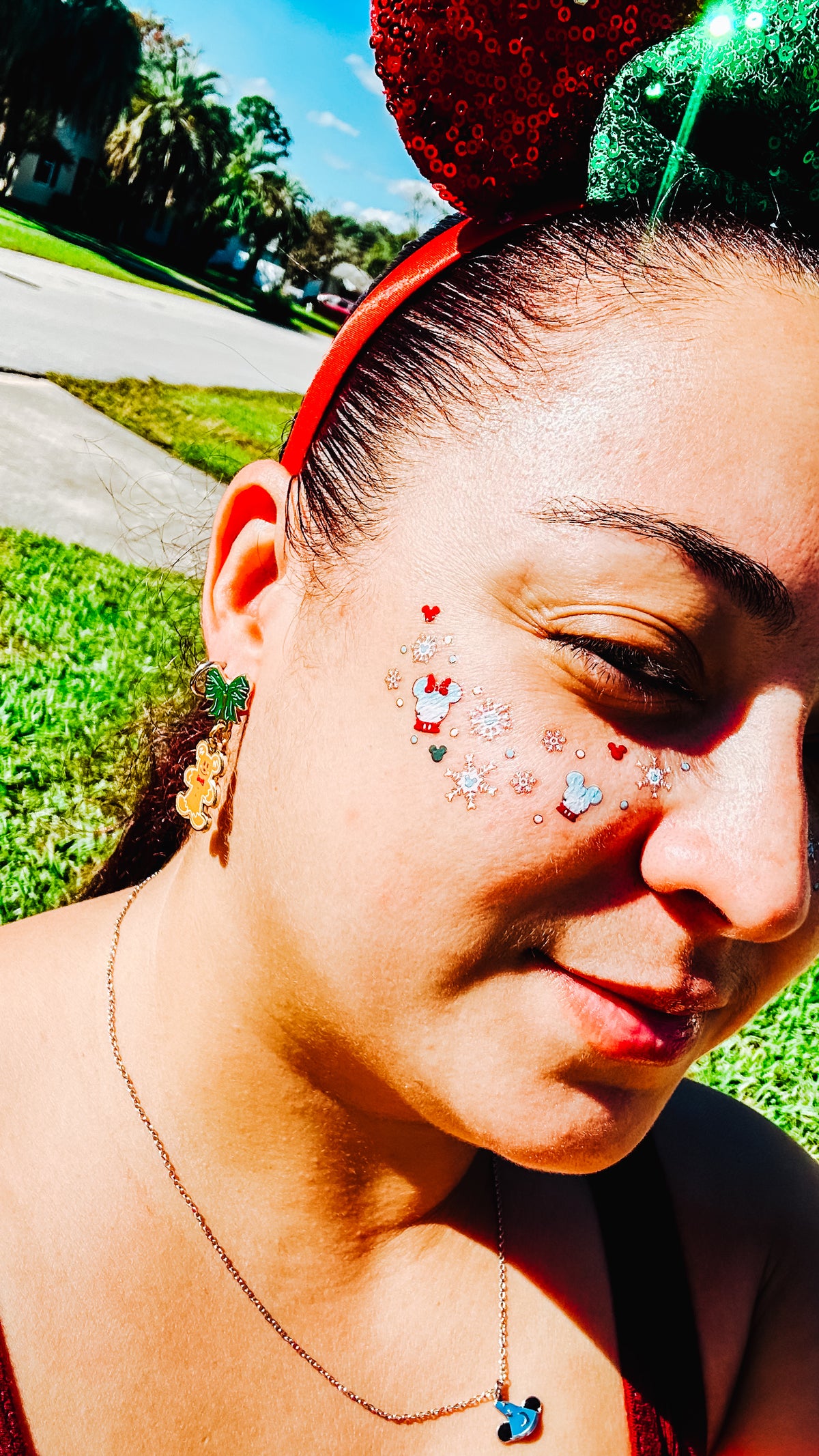 Magical Snow Globes Face Freckle Temporary Tattoos