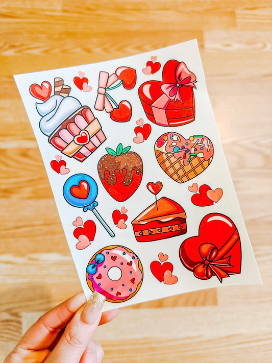 Valentine Treats Tattoo Set