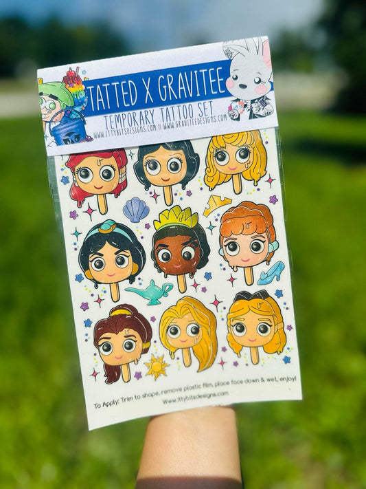 Princess Pops Tattoo Set