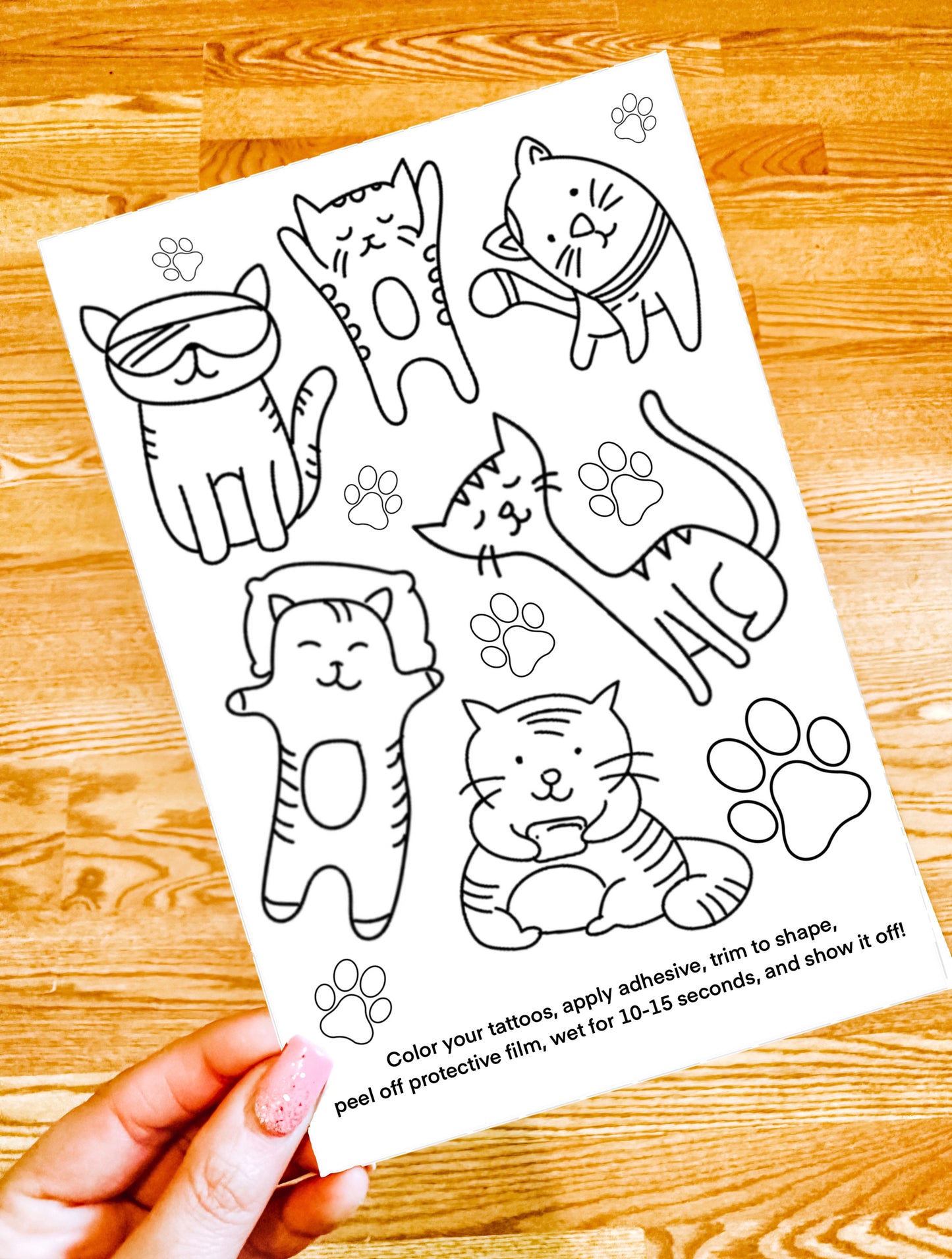 Color Your Own Temporary Tattoos Set