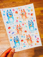 Halloween Blue Pup x Pixelcass Tattoo Set