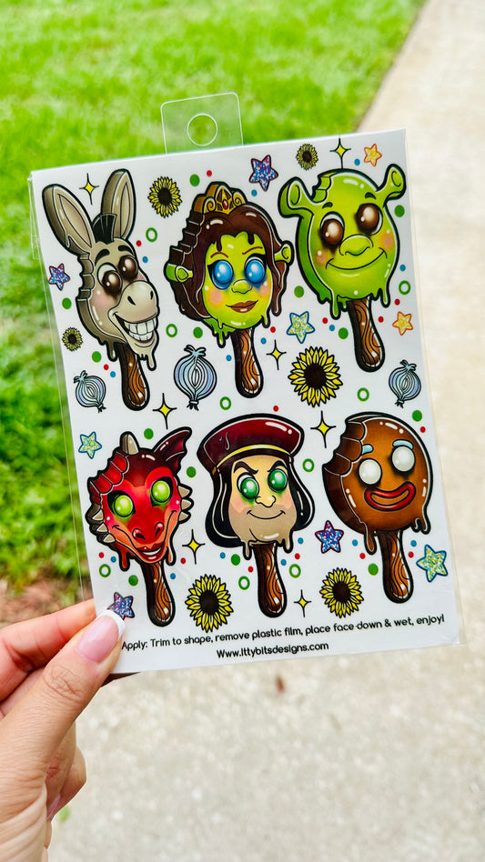 Swamp Friends Popz Tatz Tattoo Set