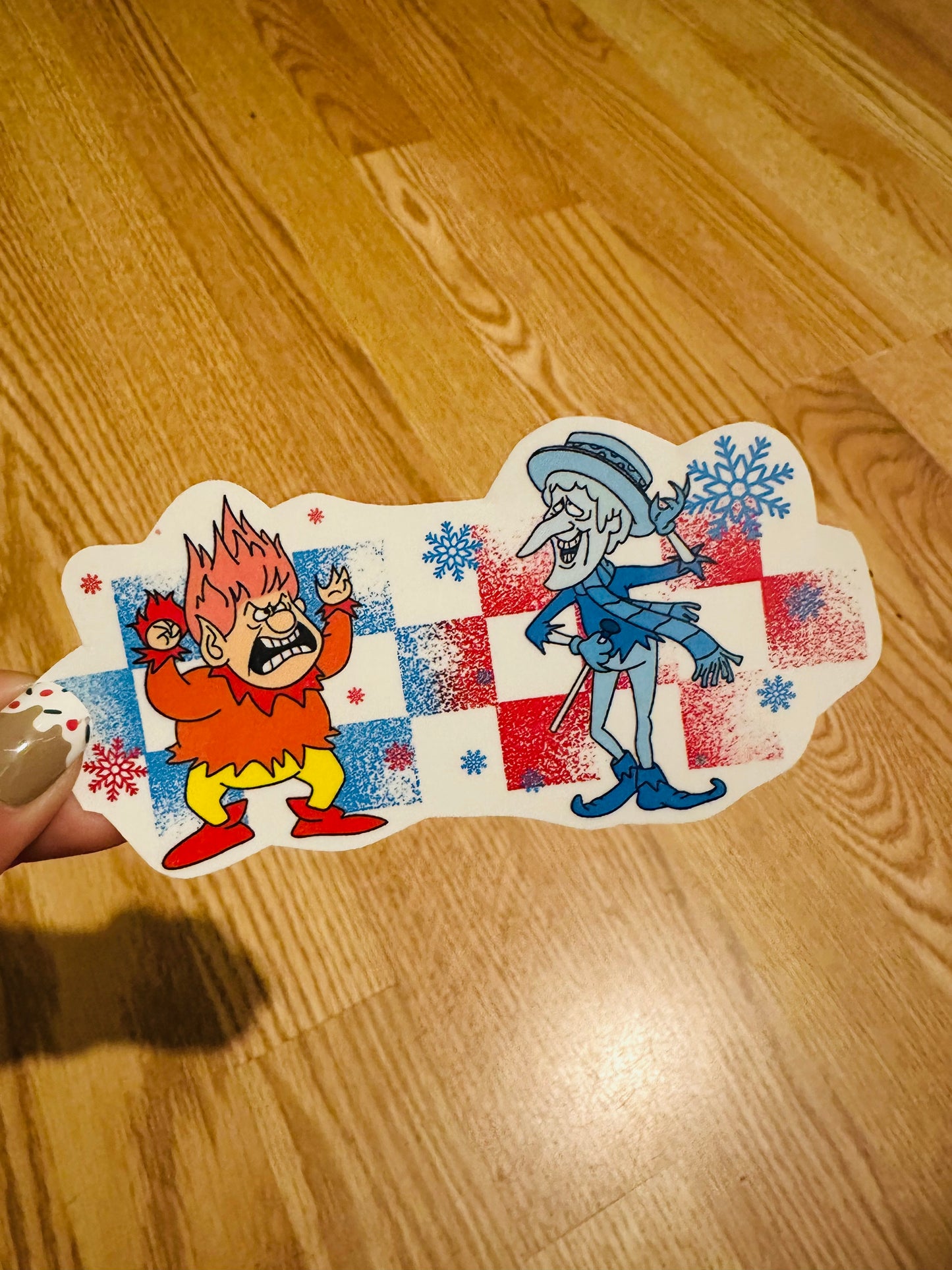 Heat & Snow Christmas Half Sleeve tattoo