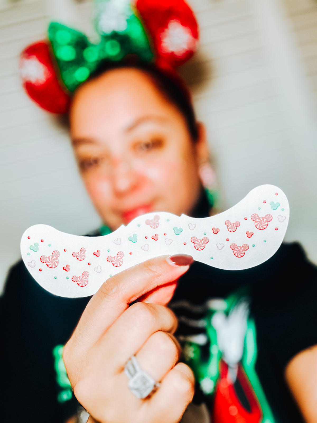 Peppermint Mouse Face Freckle Temporary Tattoos
