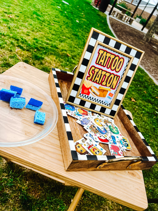 Custom Temporary Tattoo Station Package