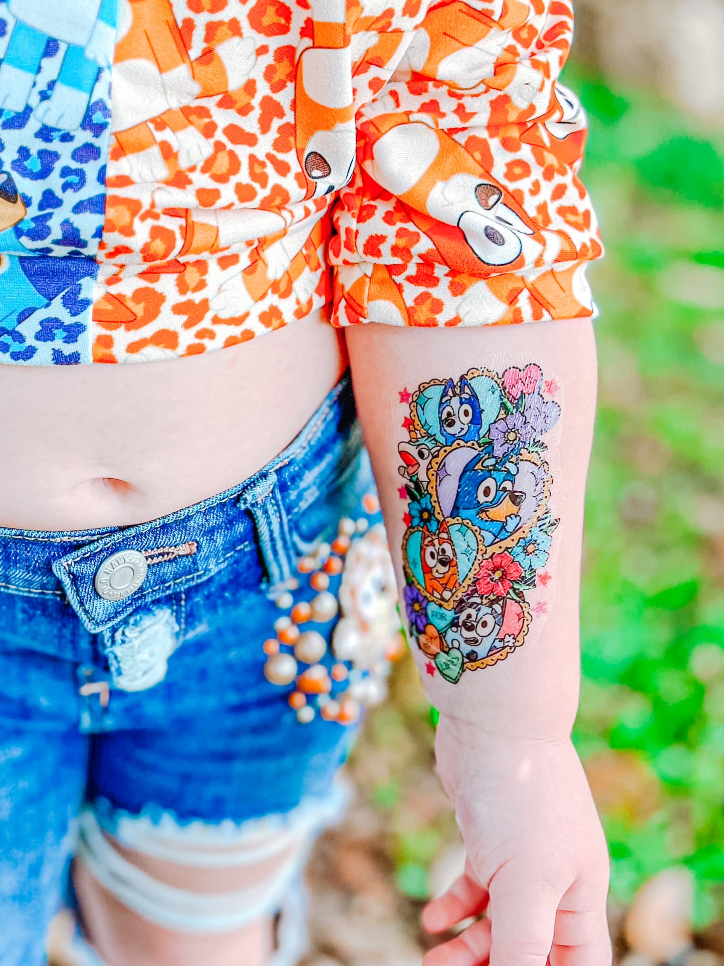Blue Pup Love by PixelCass Designs Half Sleeve tattoo