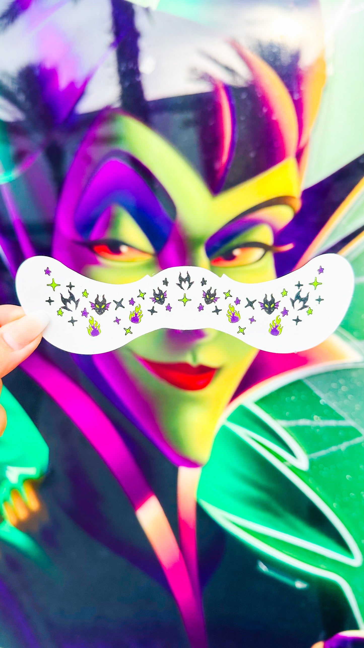 Glow in the Dark Mistress of Evil Freckle Temporary Tattoos