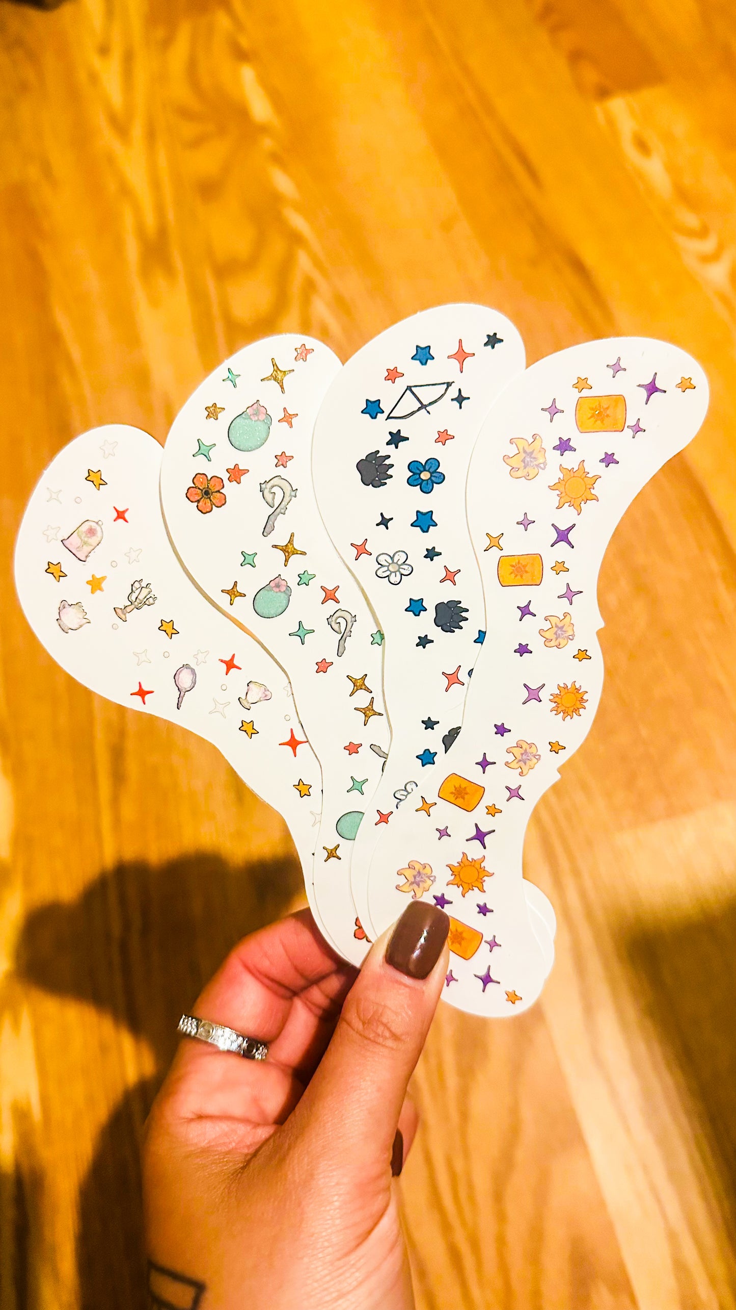 Princess Run Freckle Temporary Tattoo BUNDLE - 4 Freckles - Itty Bits Designs