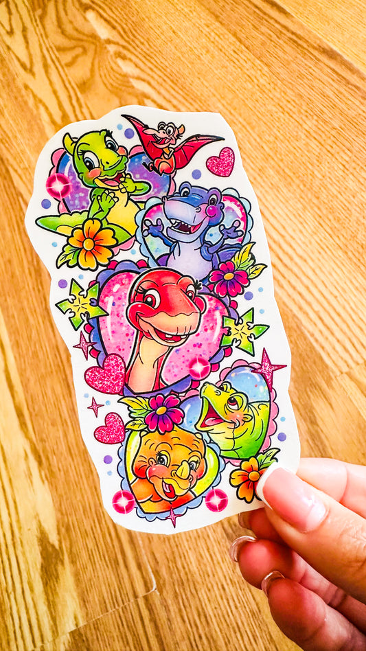 Valentine Dinos Half Sleeve tattoo