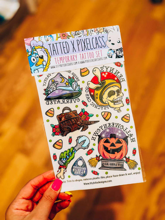 Halloweentown Pixelpack Tattoo Set