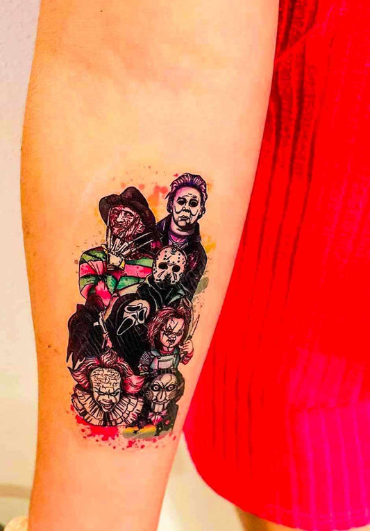 Boys Of Horror Half Sleeve Tattoo