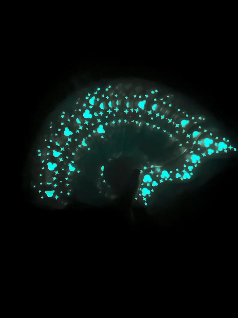 Glow in the Dark Mouse Heads Face Freckle Temporary Tattoos