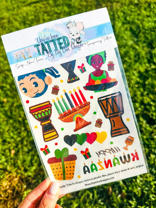 Happy Kwanzaa Tattoo Pack