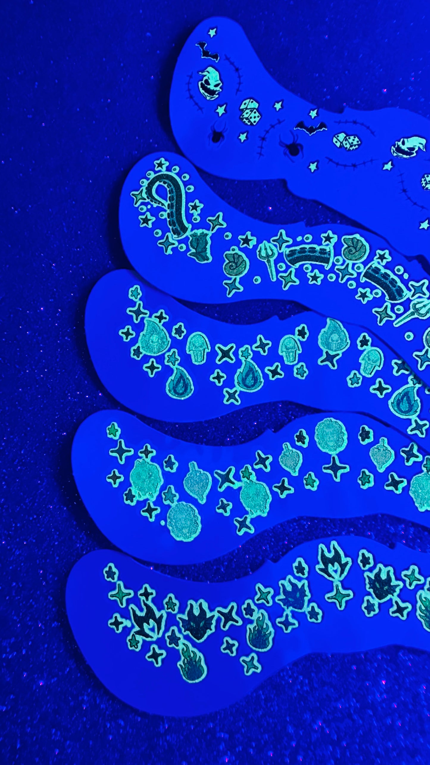 Glow in the Dark Mistress of Evil Freckle Temporary Tattoos