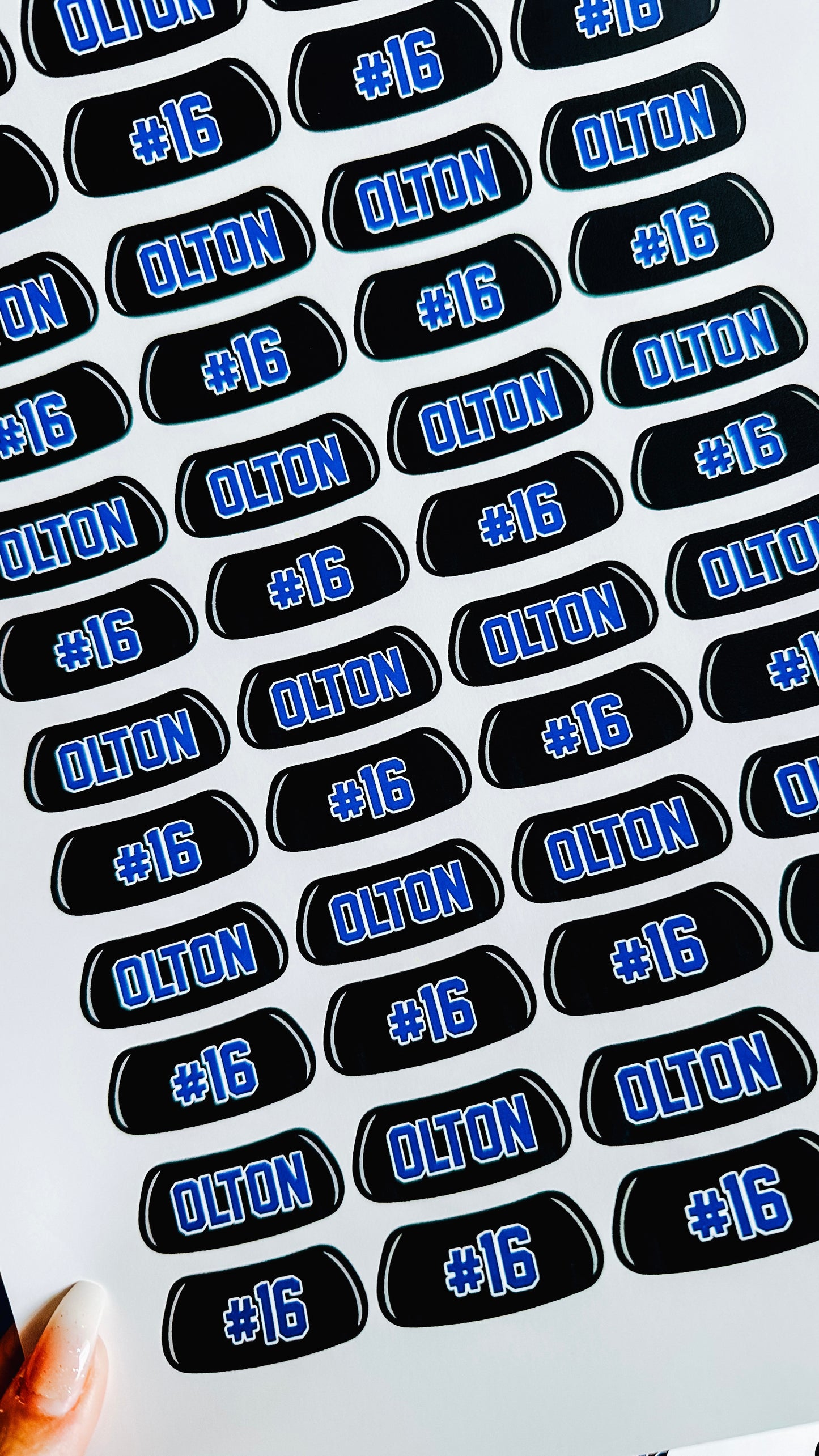 Custom Name/Number Eyeblack Tattoos