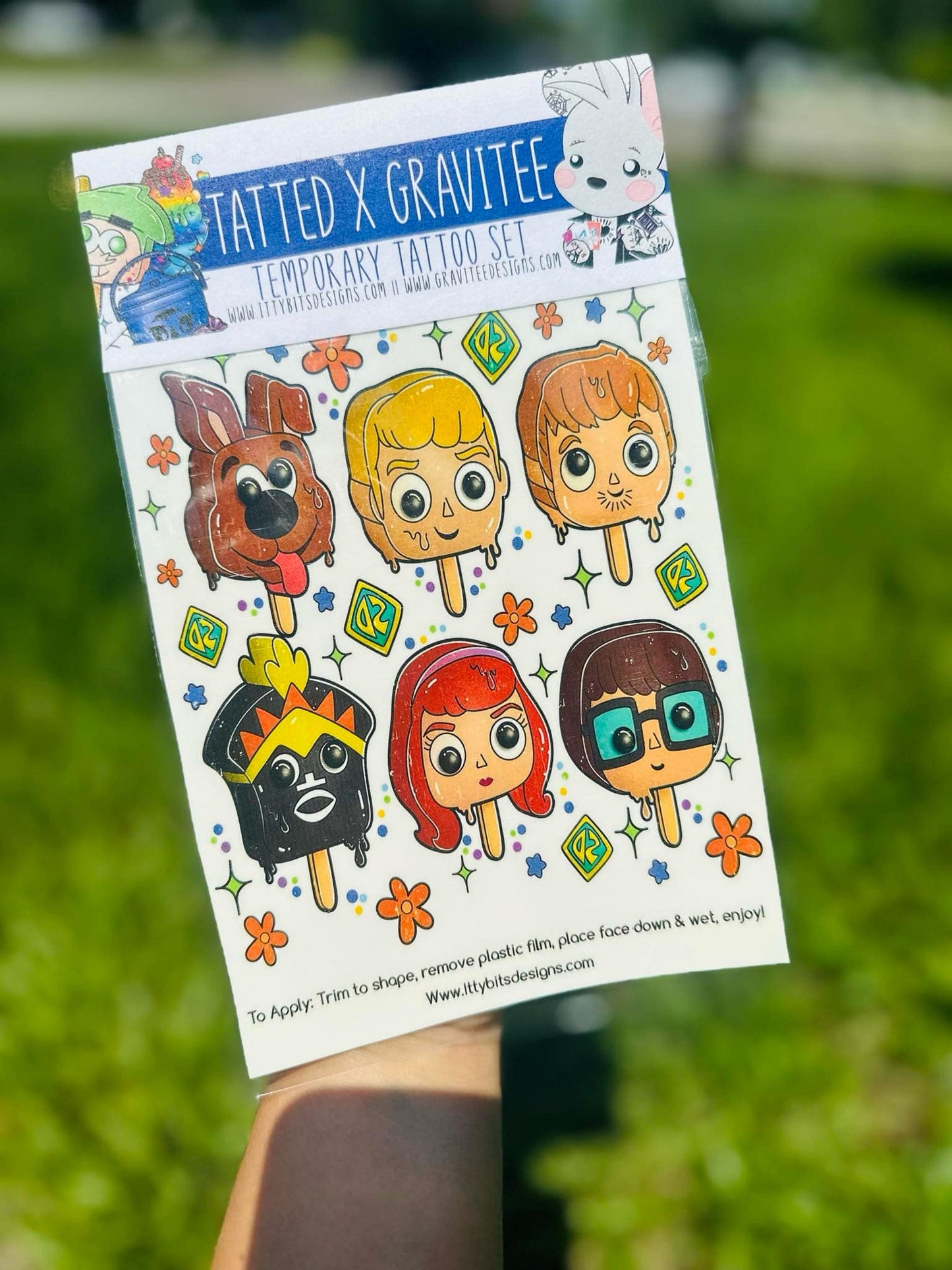 Mystery Van Fam Pops Tattoo Set