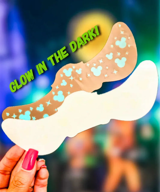 Glow in the Dark Mouse Heads Face Freckle Temporary Tattoos