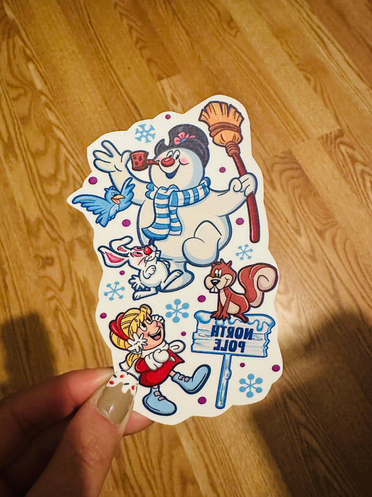 Frosty Christmas Half Sleeve tattoo