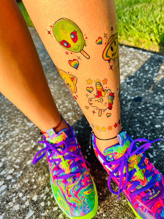 90s Girl Pops Tattoo Set