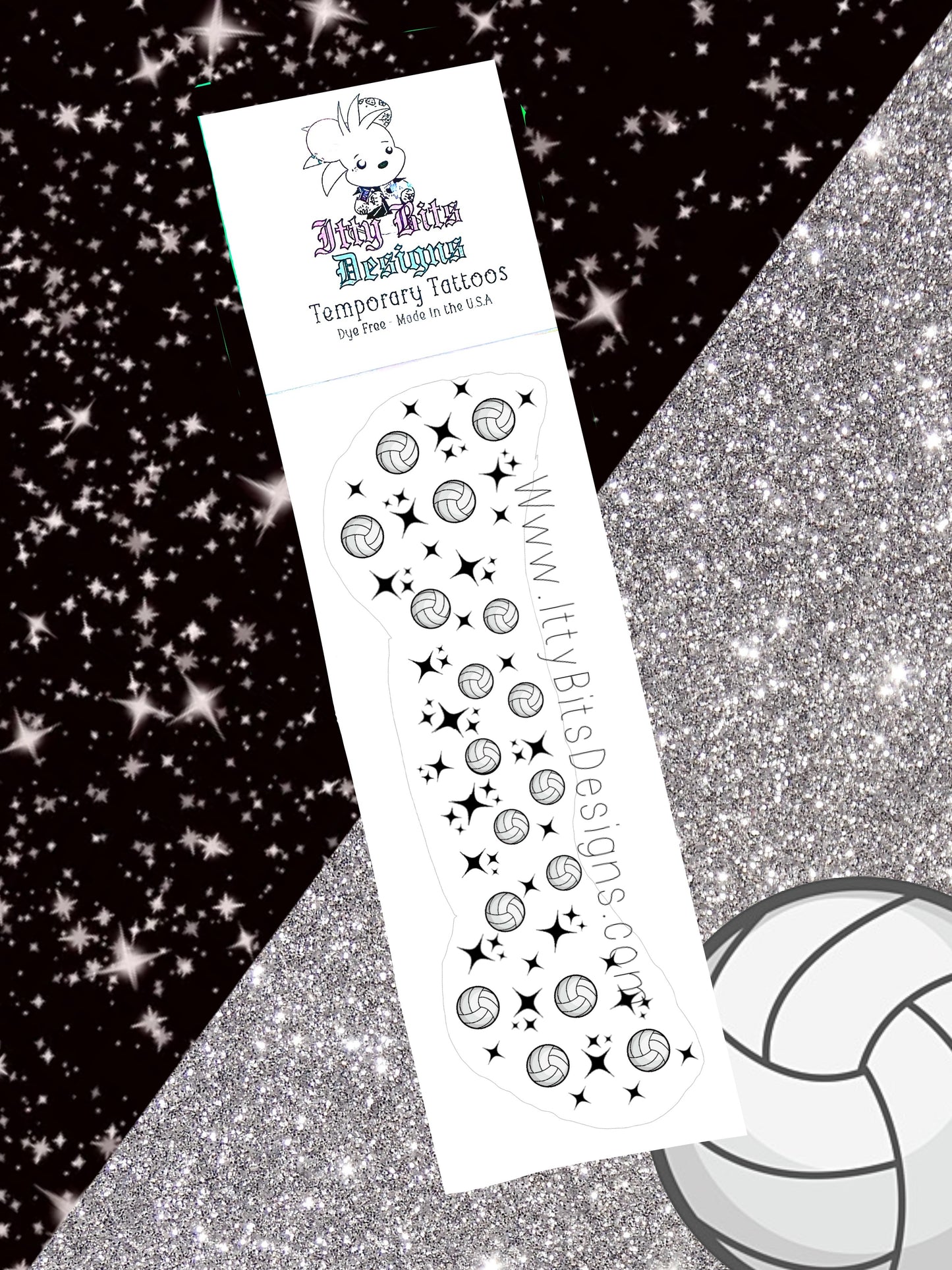 Volleyball Face Freckle Temporary Tattoos