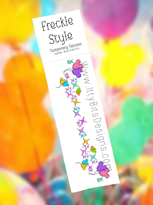 Main Street Balloons Face Freckle Temporary Tattoos