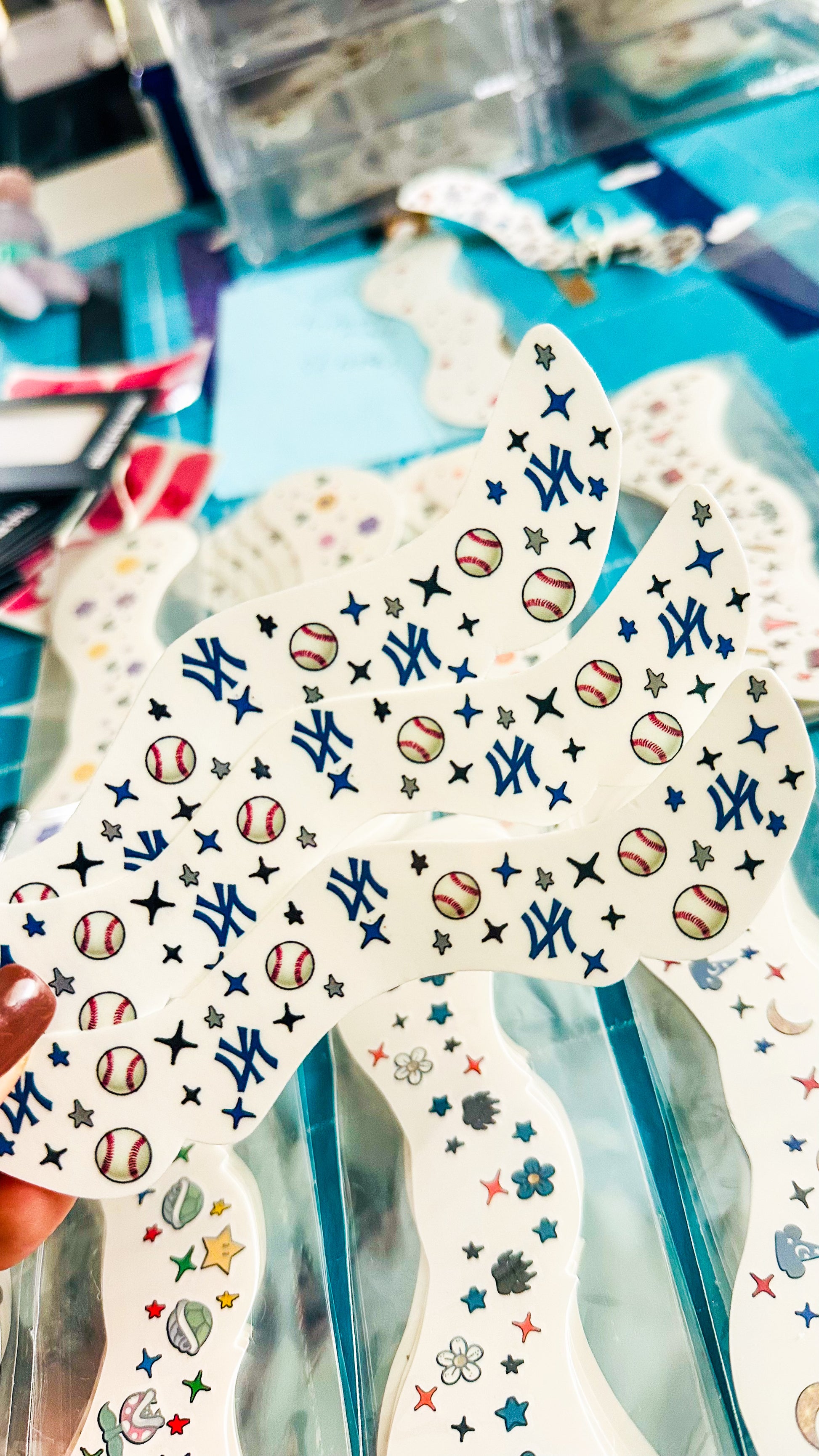 Pick your Team Ballpark Game Day Freckle Temporary Tattoos - Itty Bits Designs