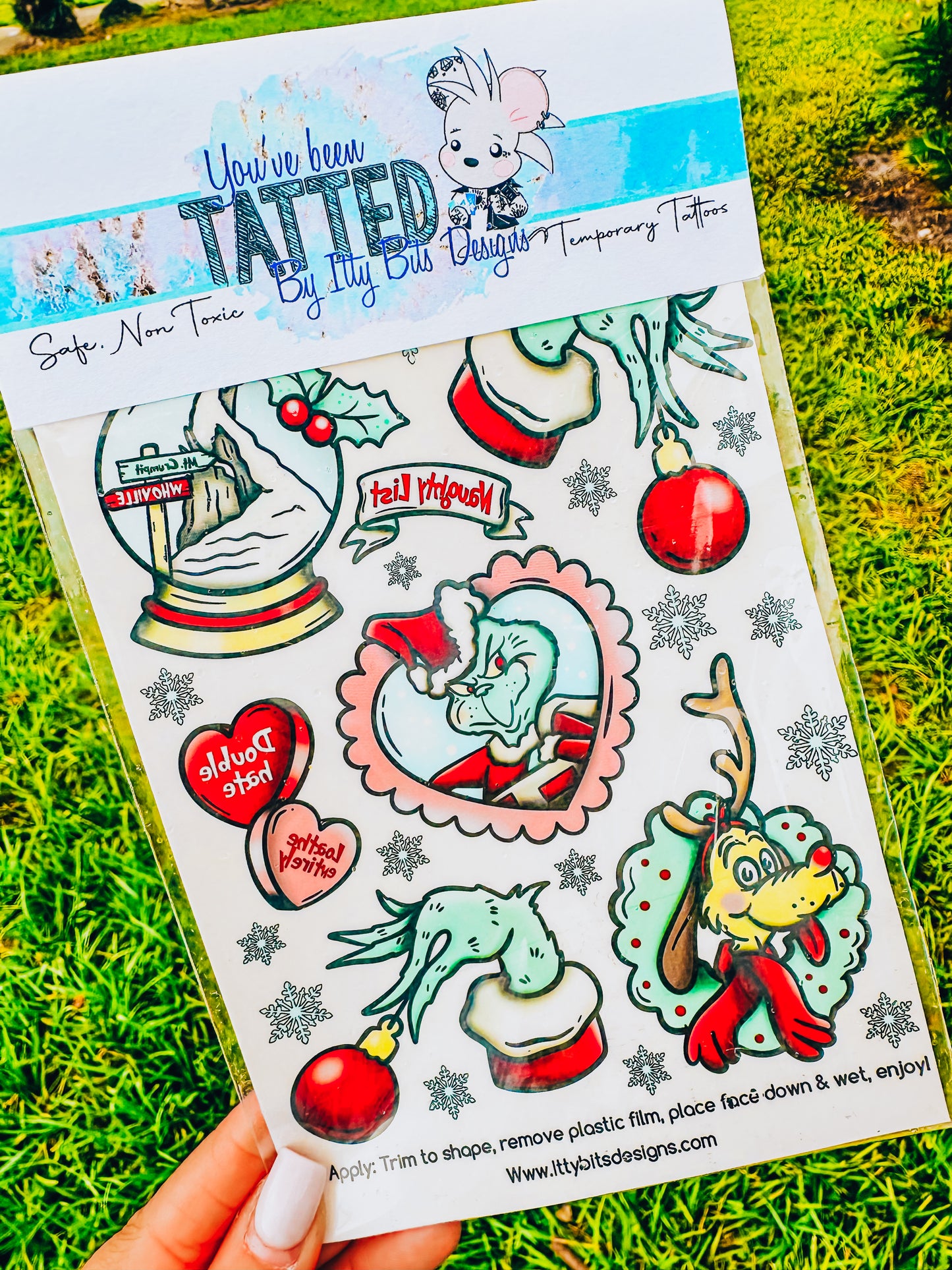 Tatted Christmas Meany Tattoo Pack