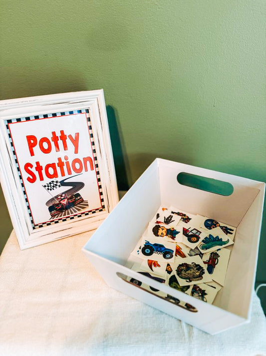 Temporary Tattoo Potty Station