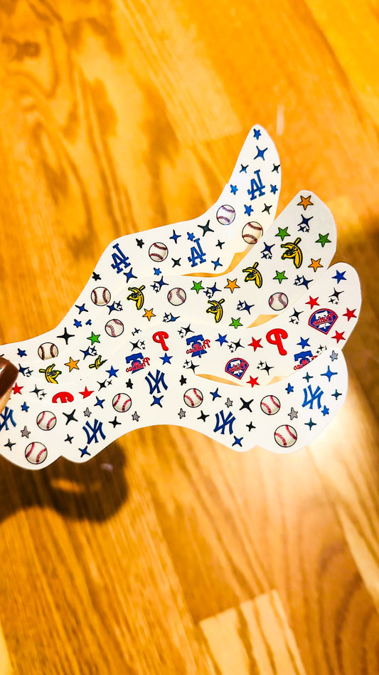 Pick your Team Ballpark Game Day Freckle Temporary Tattoos - Itty Bits Designs