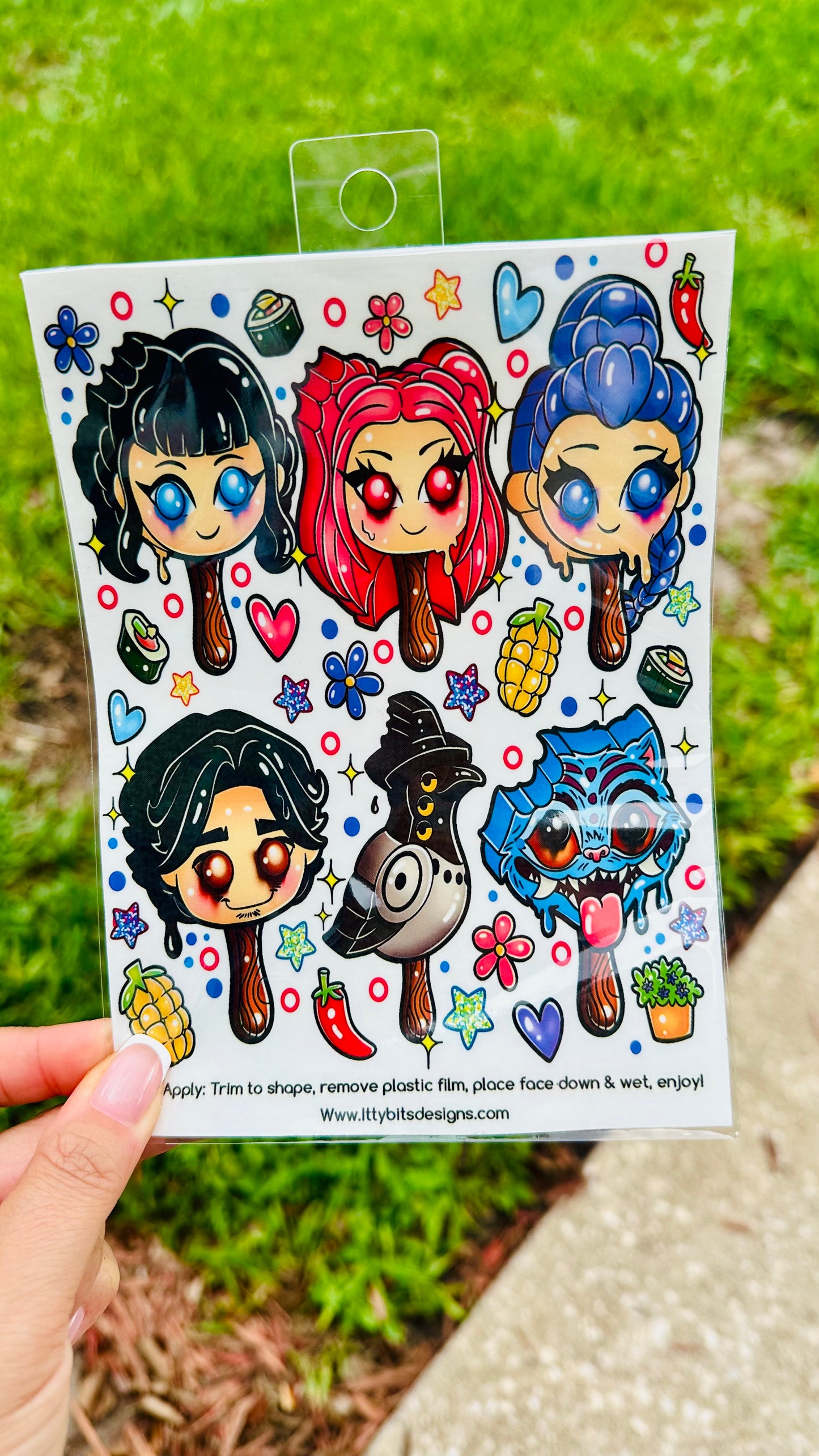 Kpop Popz Tatz Tattoo Set