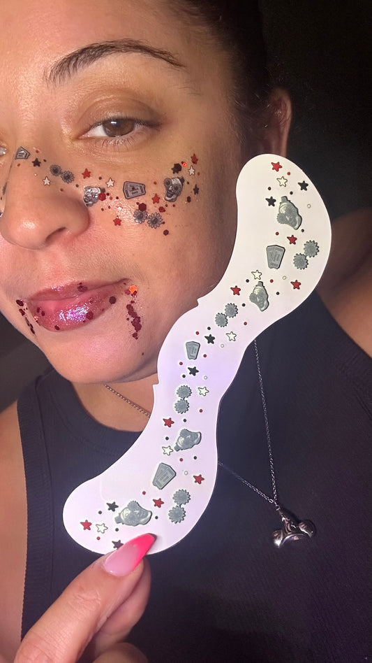 Glow in the Dark Art Clown Freckle Tattoos