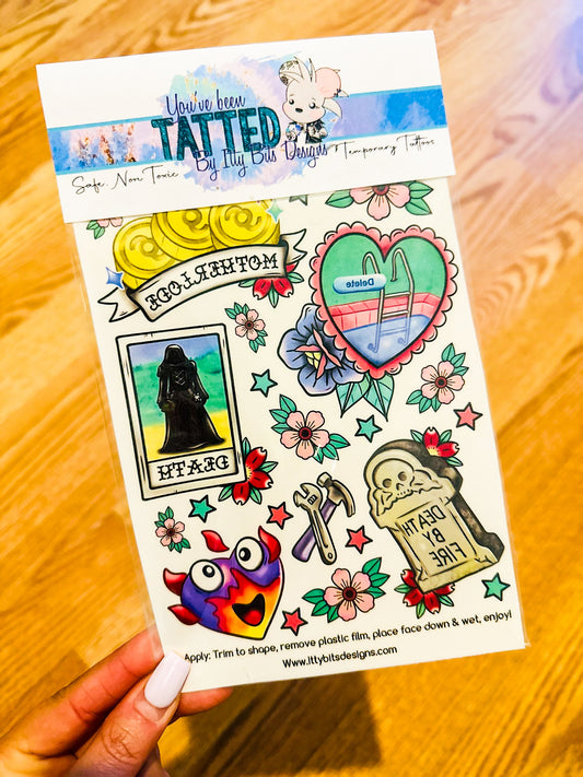 Sim Life Tattoo Set